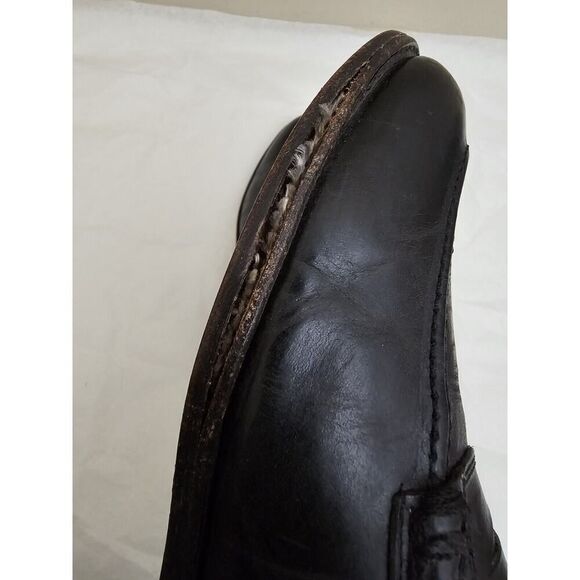 Frye John Addison Mens 9.5 D Black Leather Penny Loafers Dress Shoes Slip On main image 14